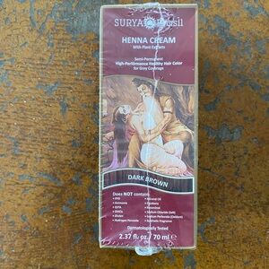 NWT Surya Brazil Brown Henna Hair Color Cream for Vibrant Shine - 2 pack